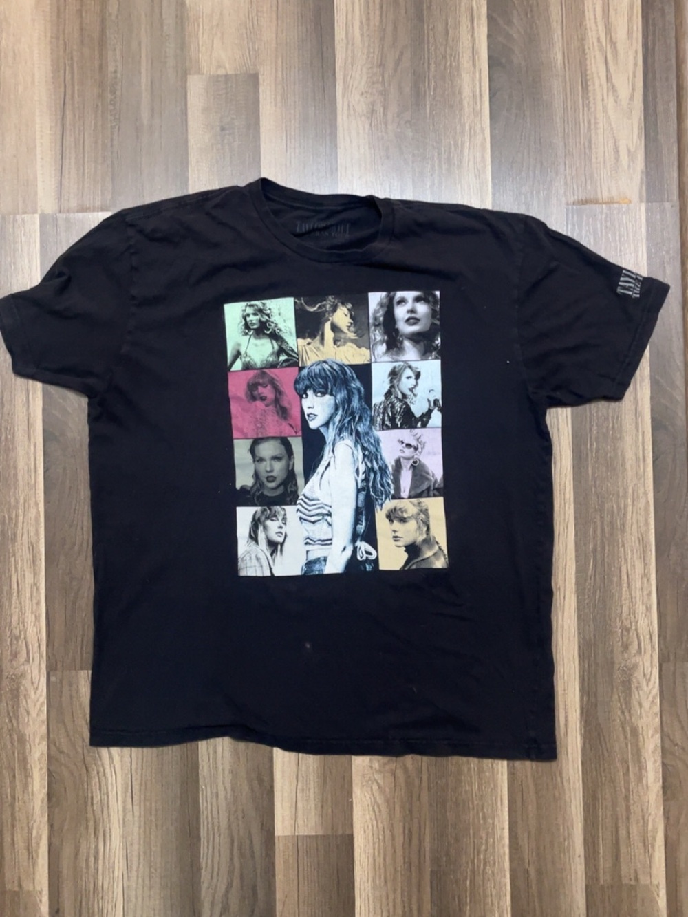 TAYLOR SWIFT Eras Tour BandTee Women’s 2XL Black Cotton Shirt